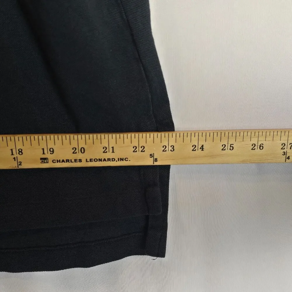 Polo Ralph Lauren Big Pony #3 Black Short Sleeve Rugby Shirt Custom Fit Large XL - Picture 9 of 16